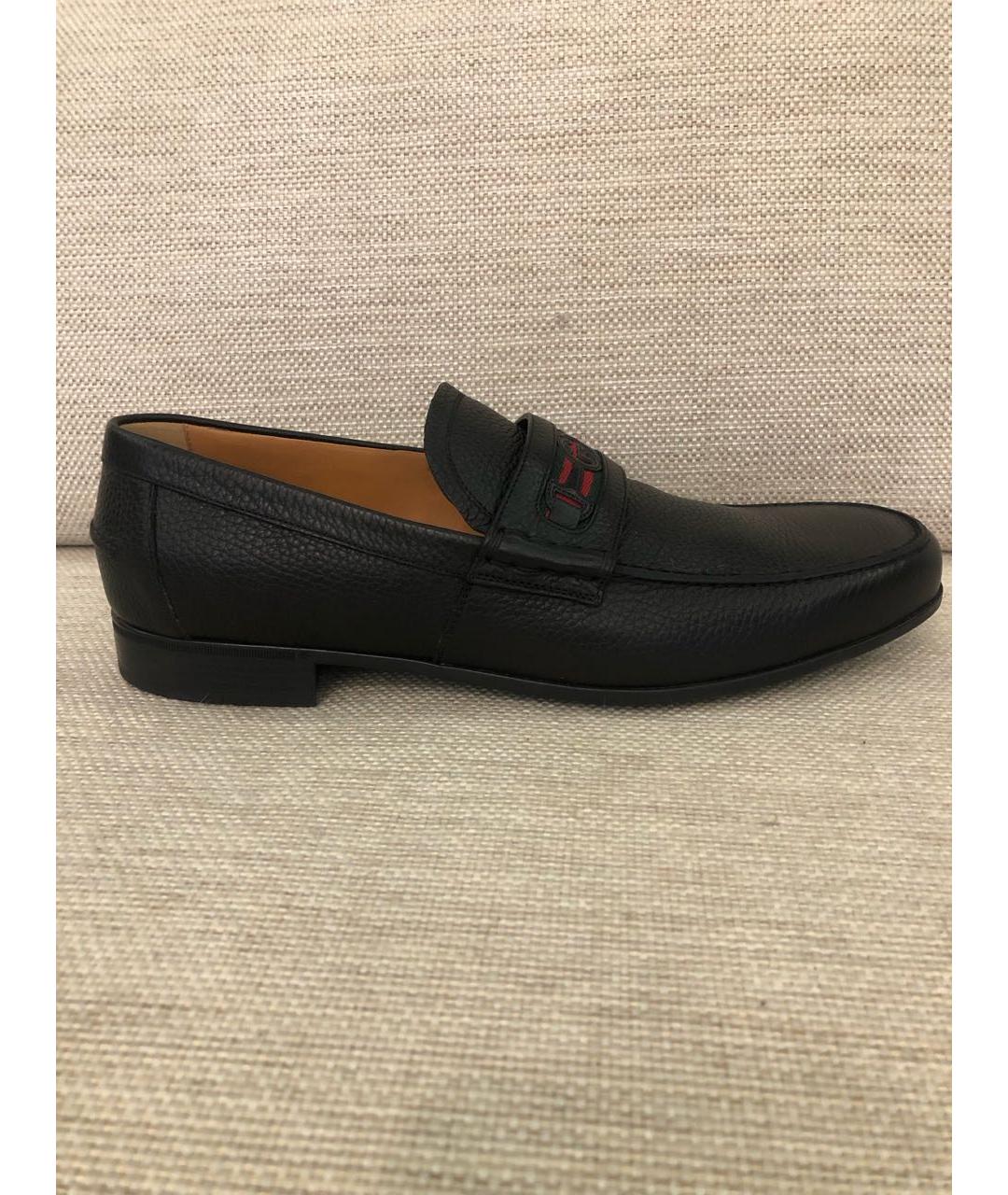 GUCCI Черные кожаные лоферы, фото 5