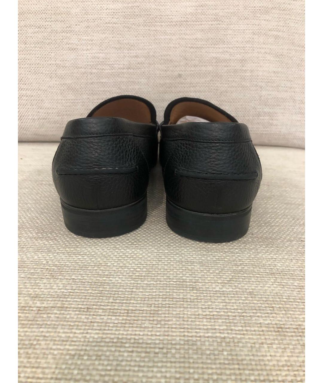 GUCCI Черные кожаные лоферы, фото 4