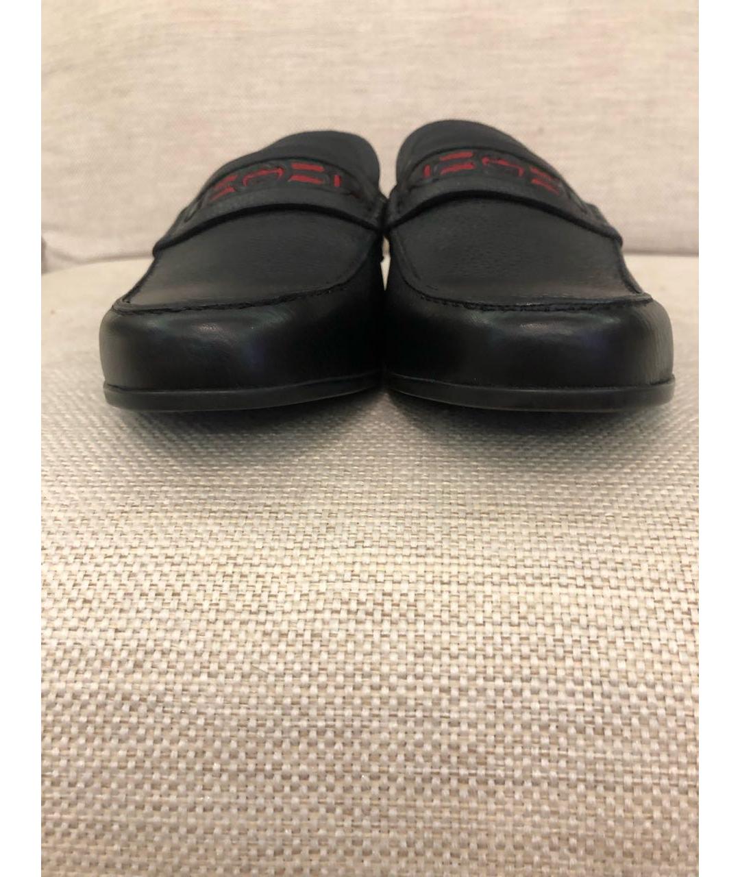 GUCCI Черные кожаные лоферы, фото 2