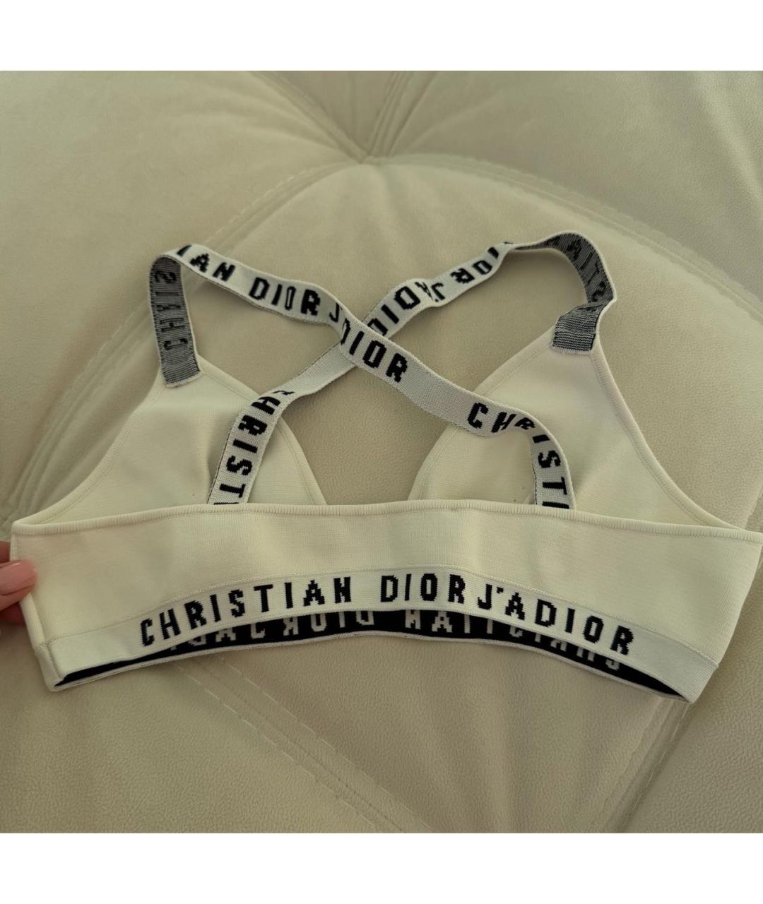 CHRISTIAN DIOR Белая майка, фото 2