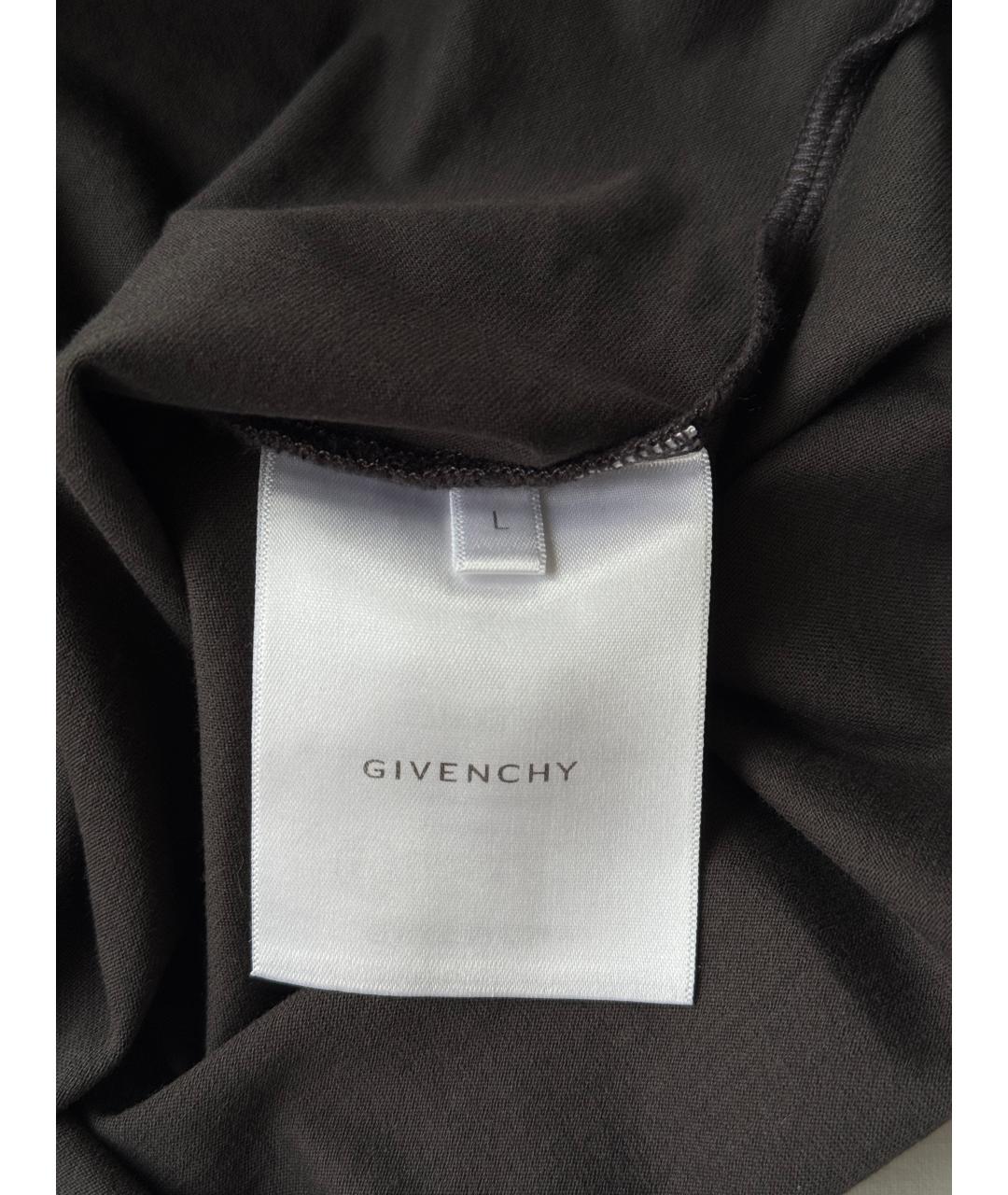 GIVENCHY Антрацитовая хлопковая футболка, фото 5