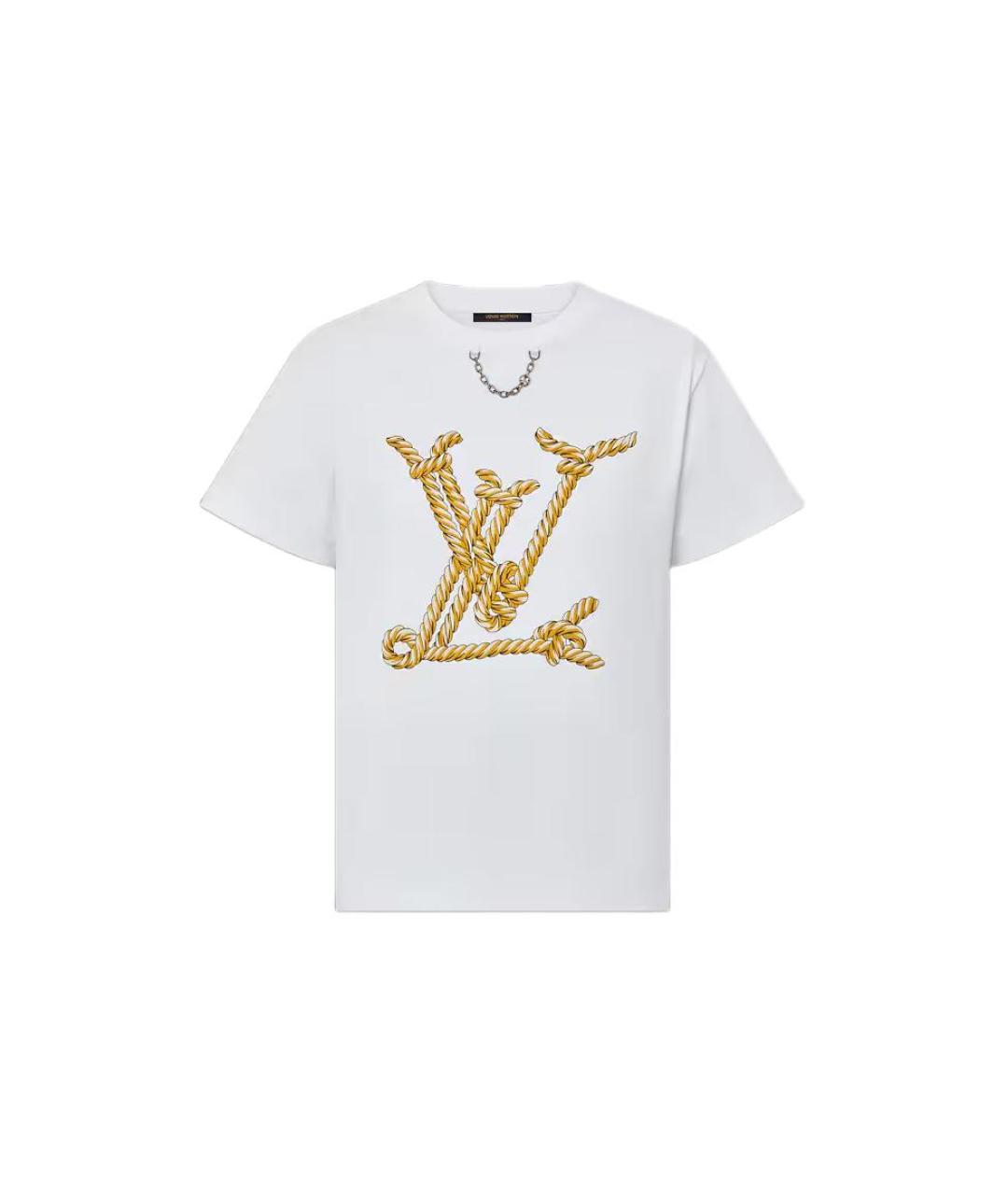 LOUIS VUITTON Белая хлопковая футболка, фото 1