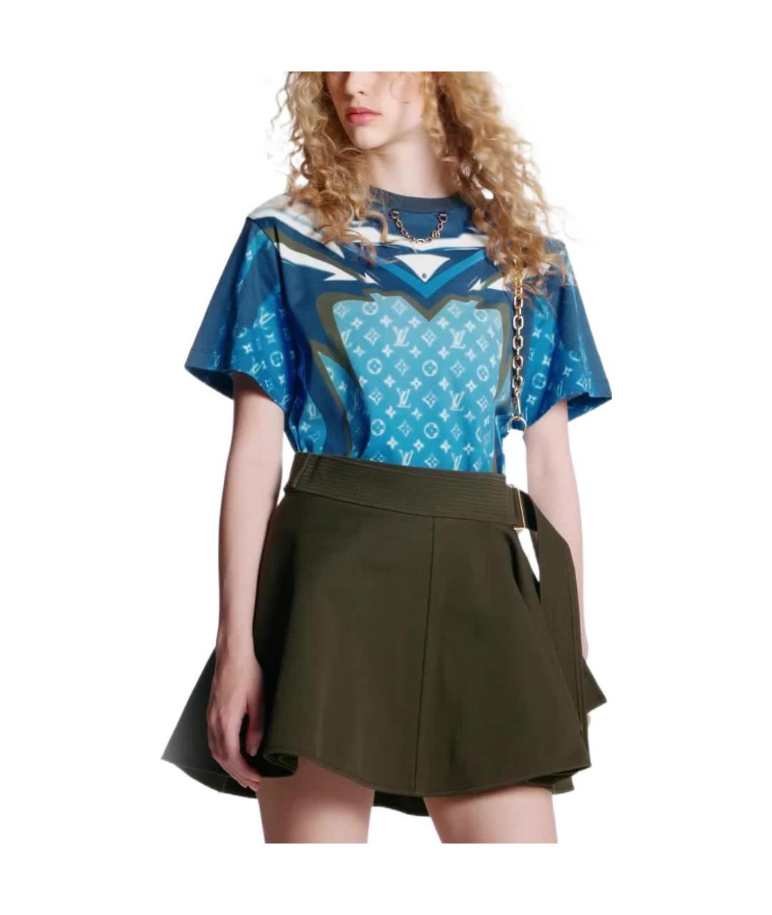 LOUIS VUITTON Синяя футболка, фото 2