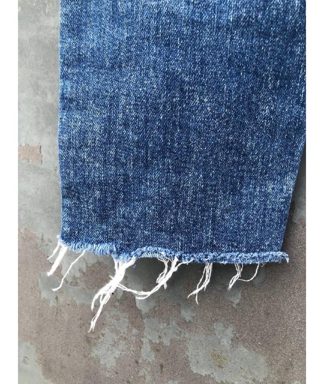LEVI'S Синие хлопковые прямые джинсы, фото 7