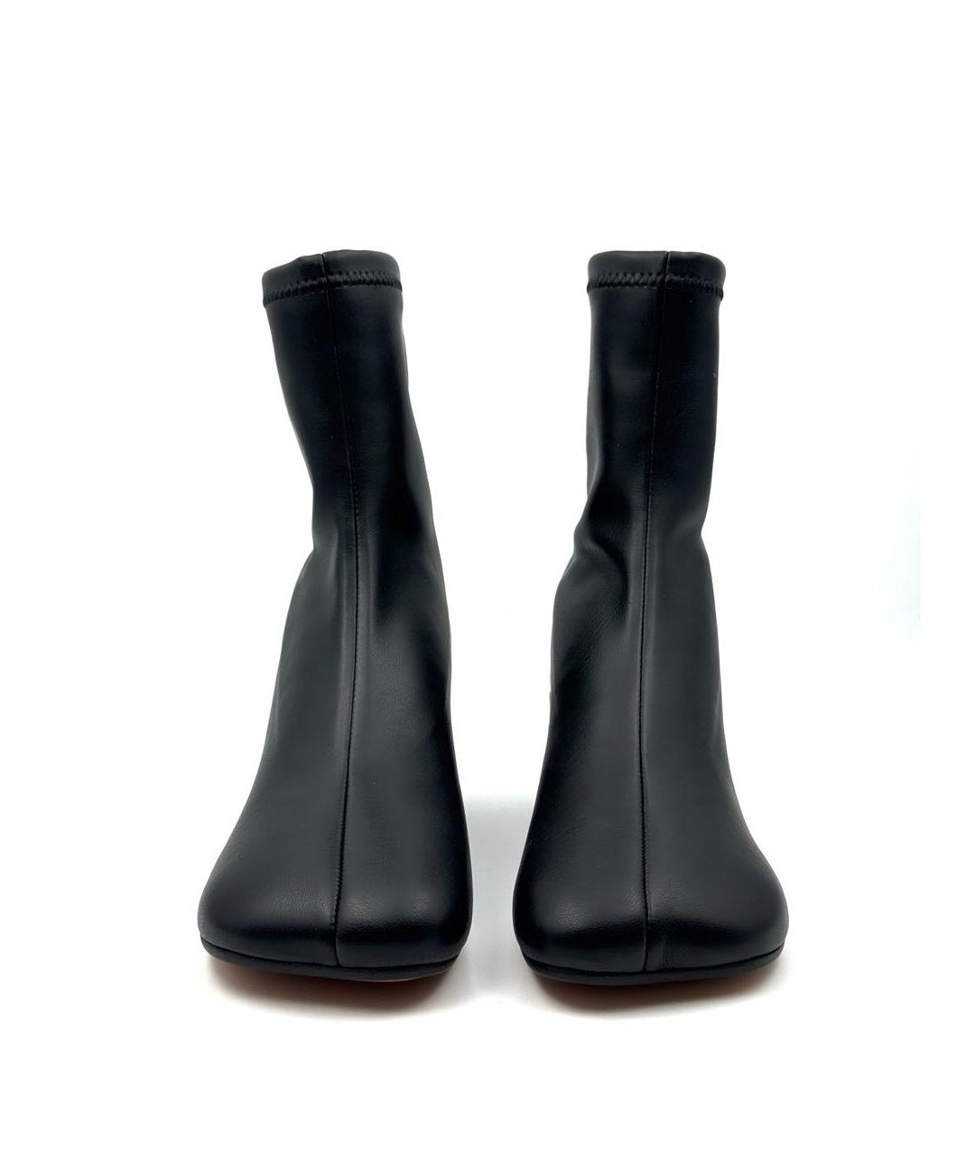 MM6 MAISON MARGIELA Черные кожаные ботильоны, фото 3