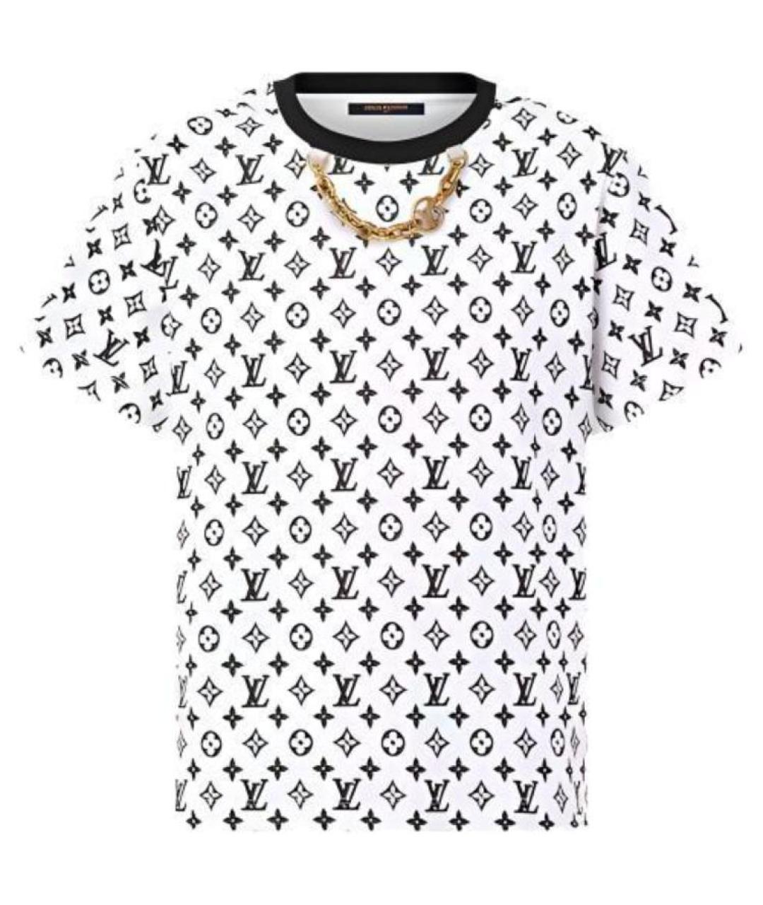 LOUIS VUITTON Белая хлопковая футболка, фото 1