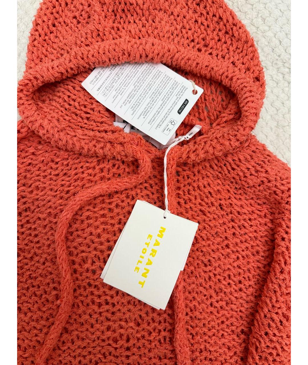 ISABEL MARANT ETOILE Коралловый хлопковый джемпер / свитер, фото 3