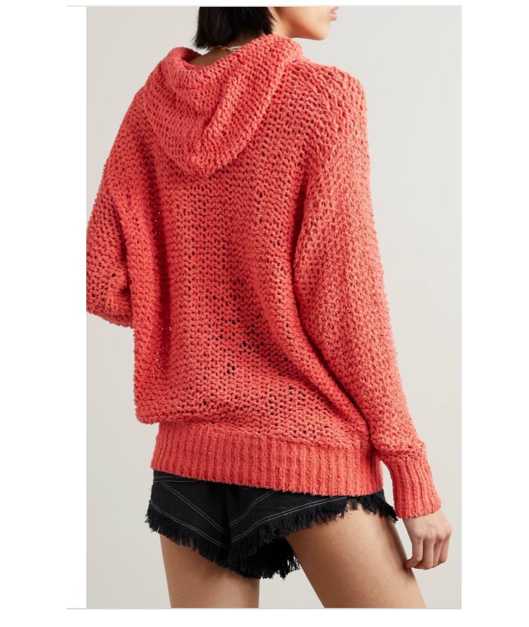 ISABEL MARANT ETOILE Коралловый хлопковый джемпер / свитер, фото 8