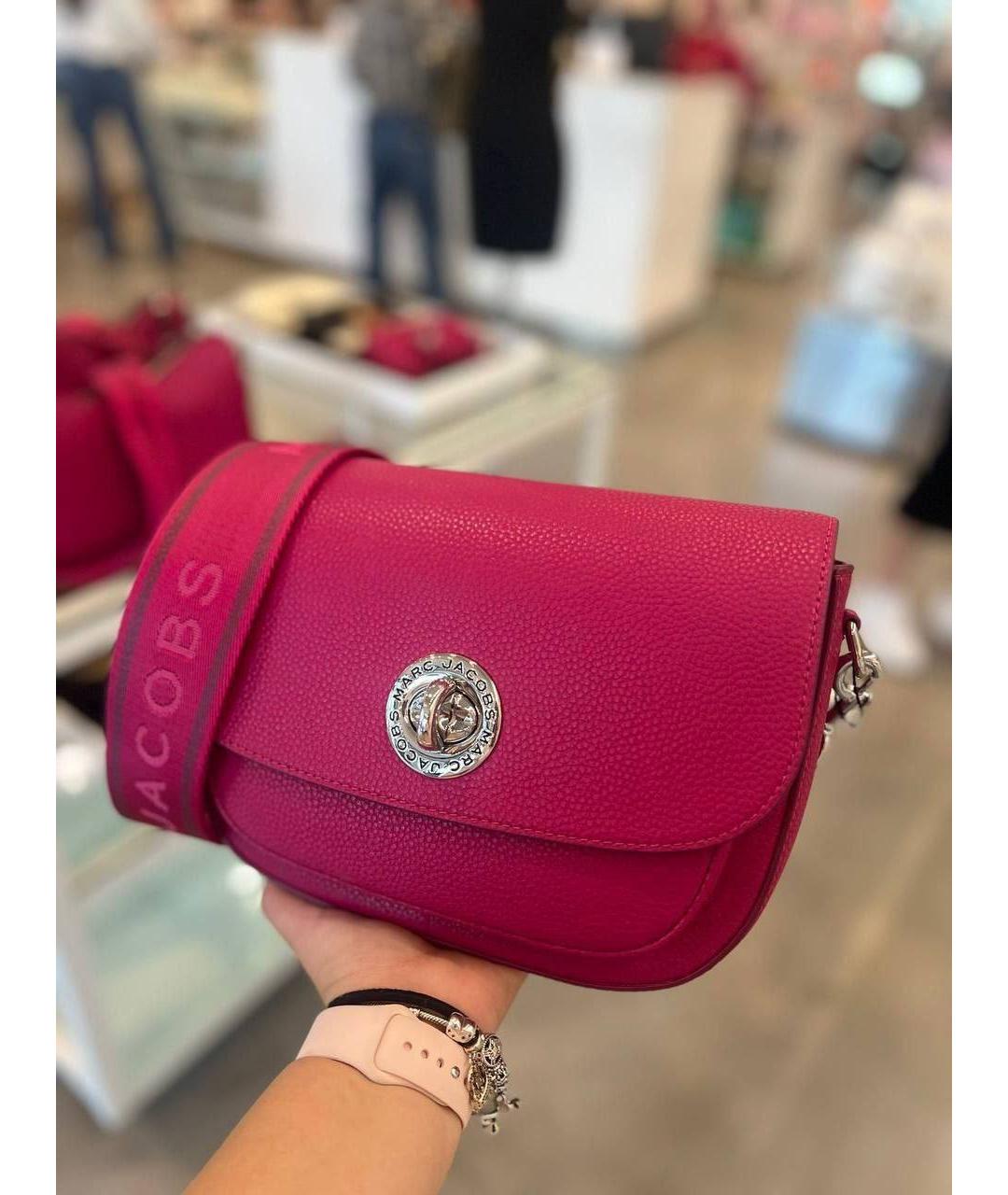 MARC JACOBS Фуксия кожаная сумка через плечо, фото 7