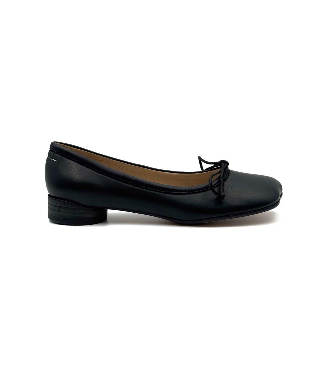 MM6 MAISON MARGIELA Черные кожаные балетки, фото 9