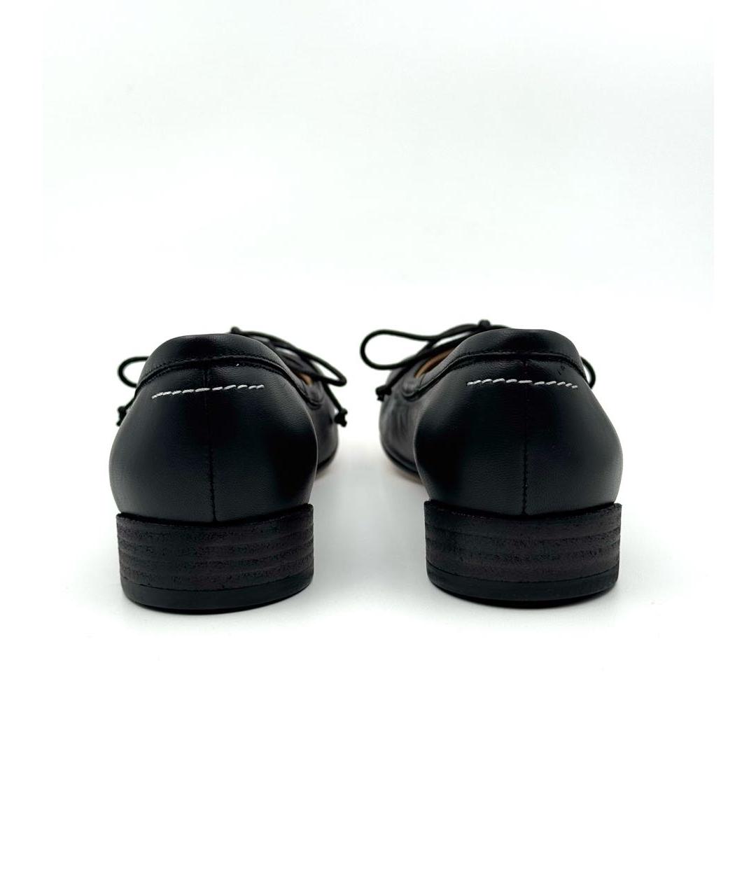 MM6 MAISON MARGIELA Черные кожаные балетки, фото 5