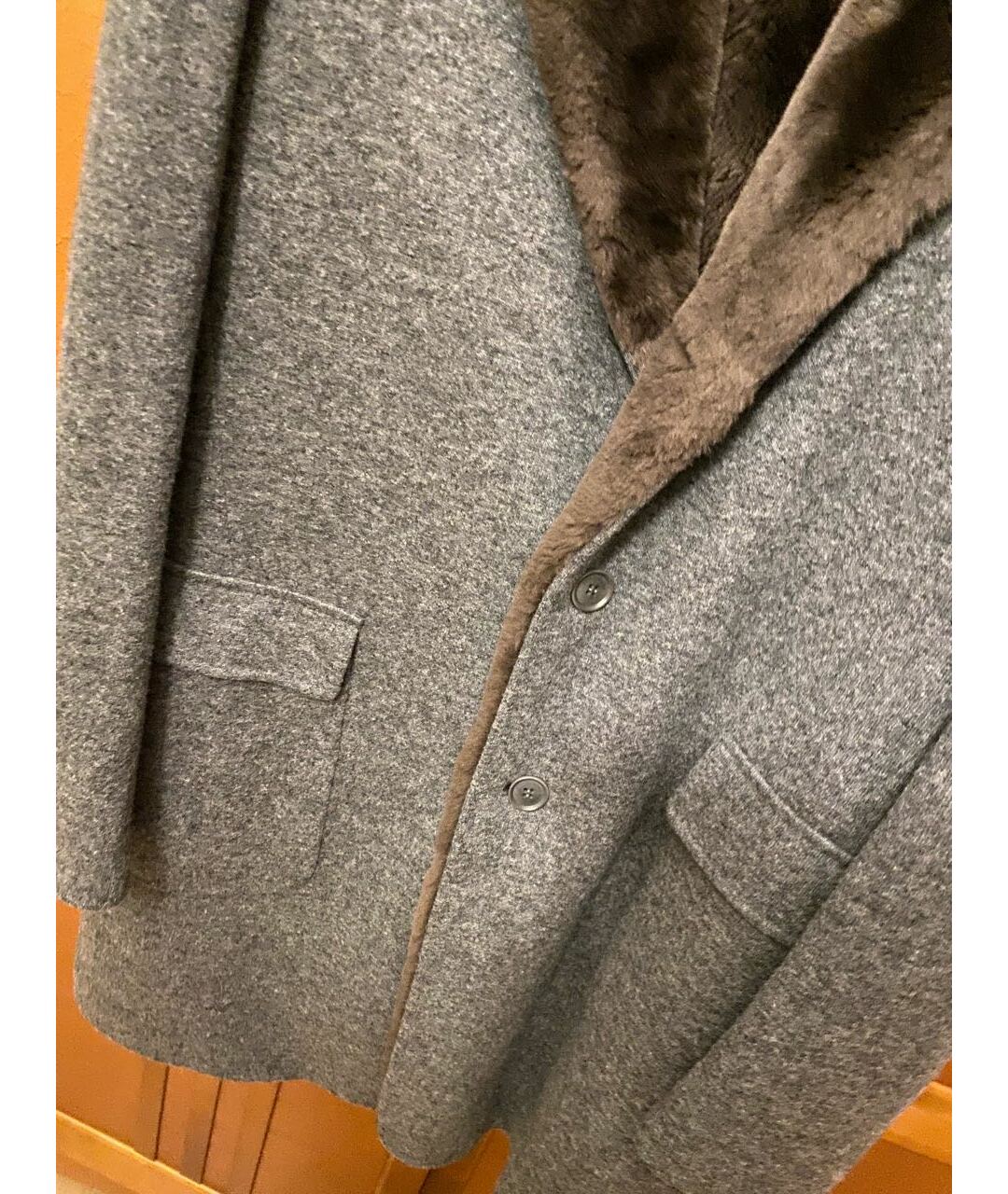 LORO PIANA Антрацитовое кашемировое пальто, фото 4