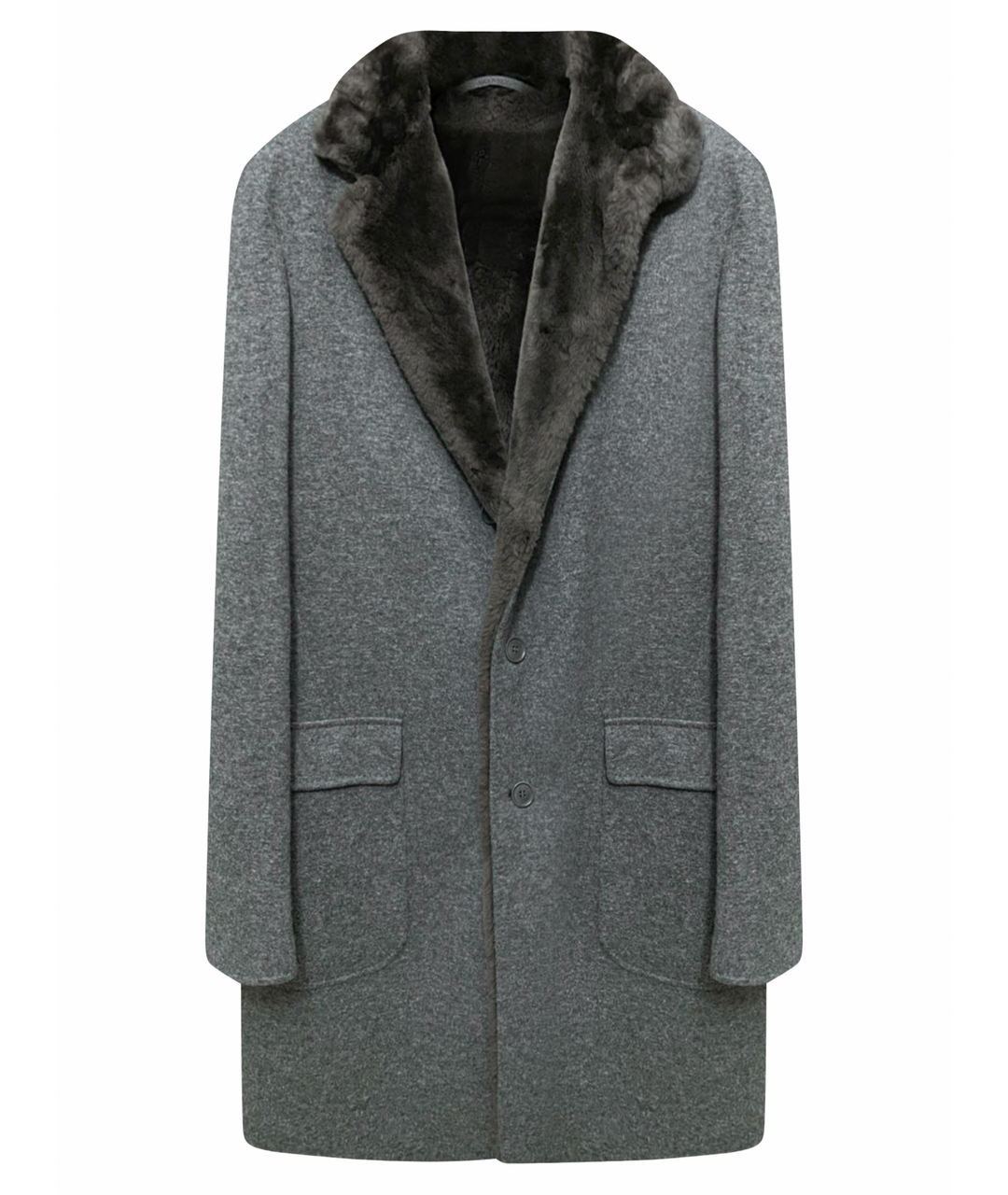 LORO PIANA Антрацитовое кашемировое пальто, фото 1