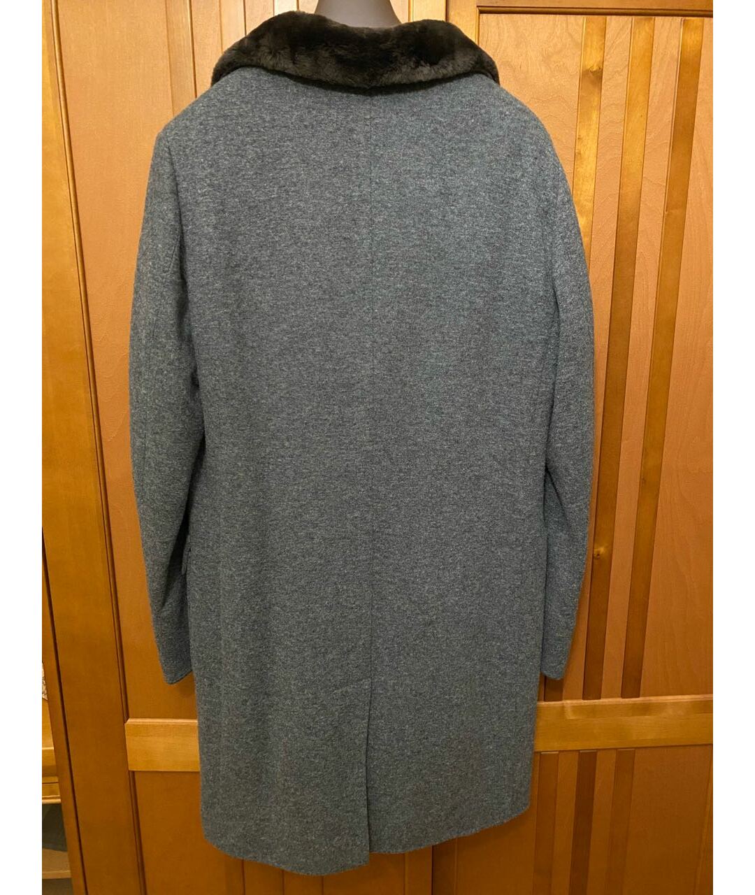 LORO PIANA Антрацитовое кашемировое пальто, фото 2