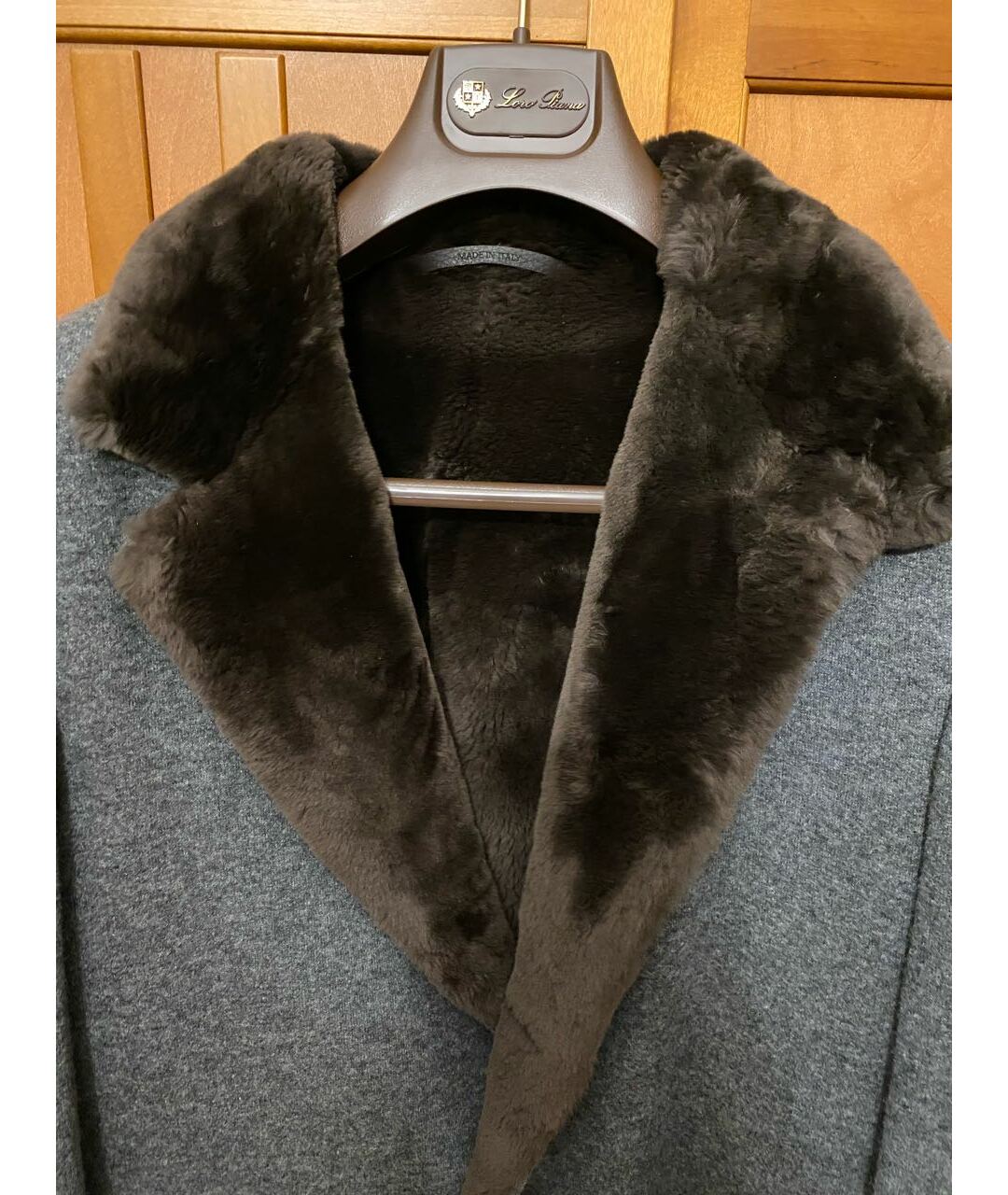LORO PIANA Антрацитовое кашемировое пальто, фото 3