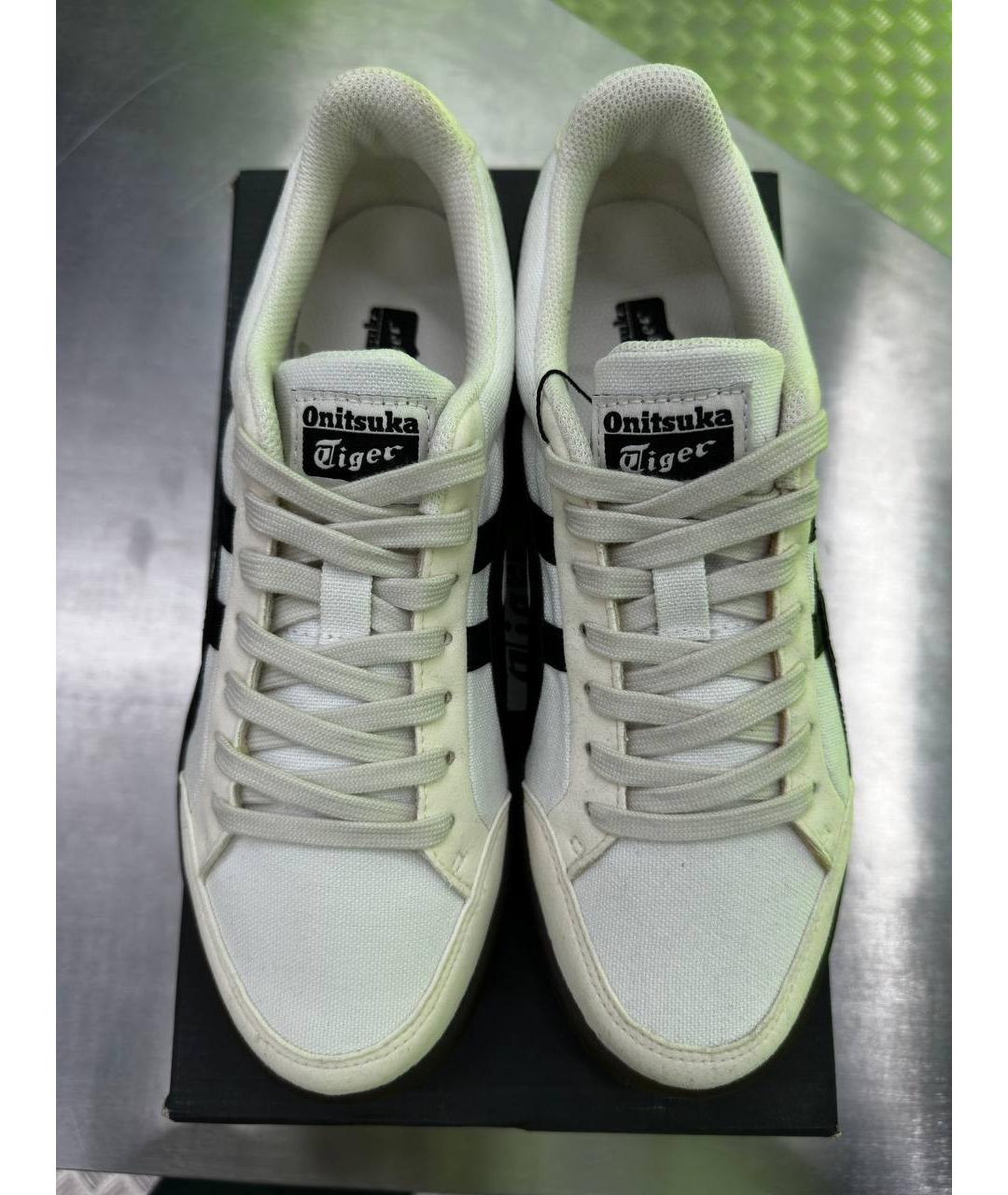 ONITSUKA TIGER Белые текстильные низкие кроссовки / кеды, фото 2