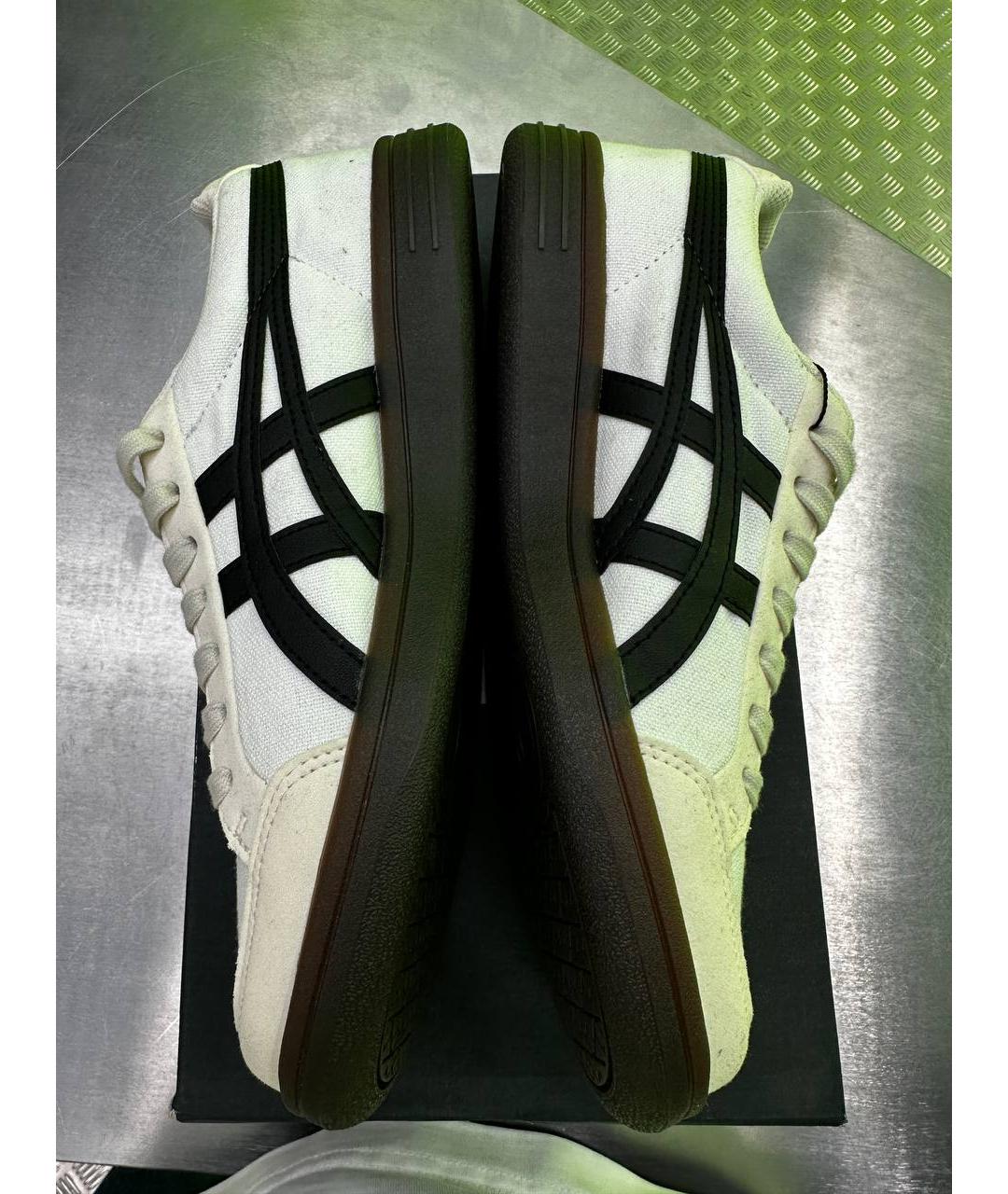 ONITSUKA TIGER Белые текстильные низкие кроссовки / кеды, фото 5