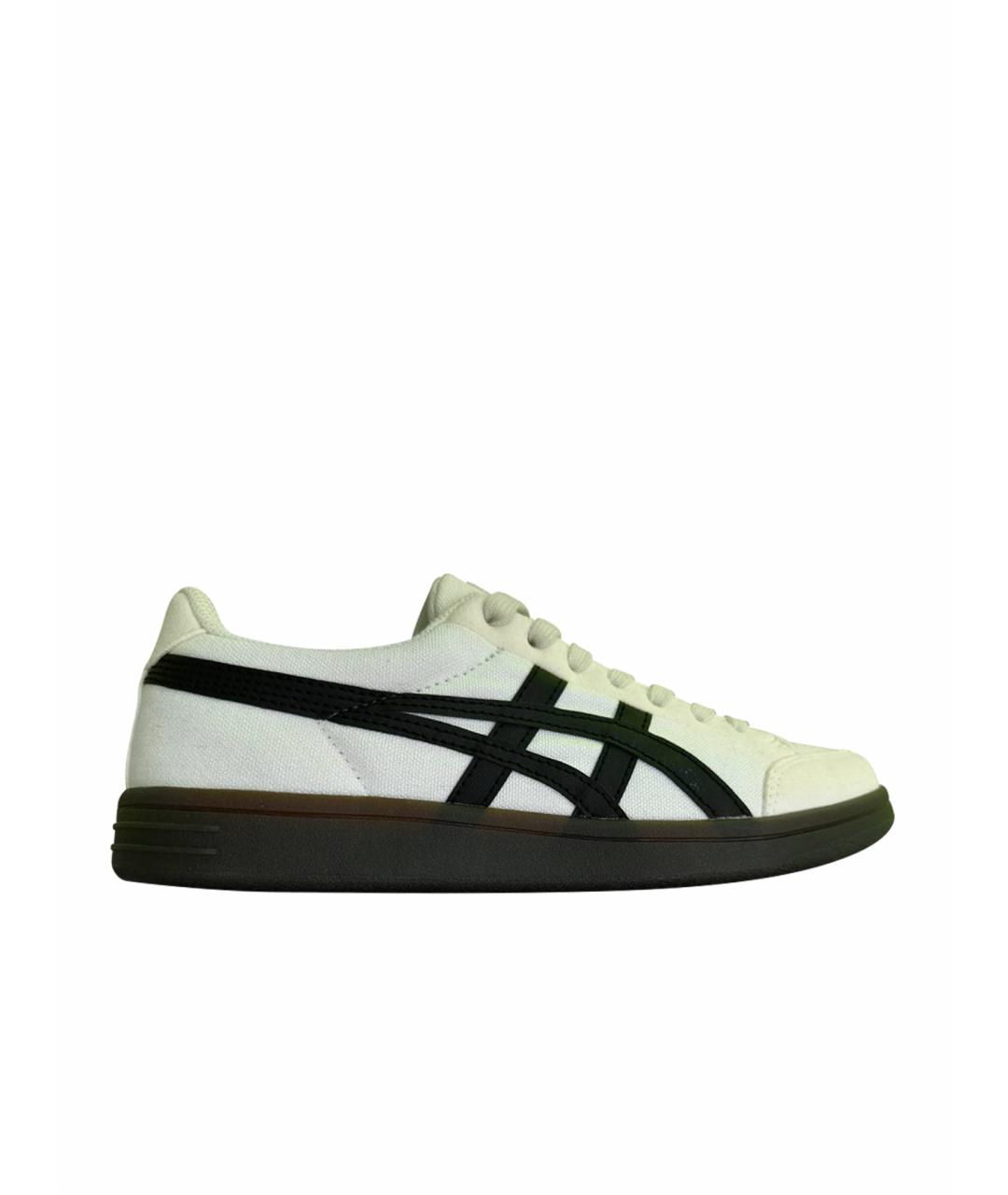 ONITSUKA TIGER Белые текстильные низкие кроссовки / кеды, фото 1