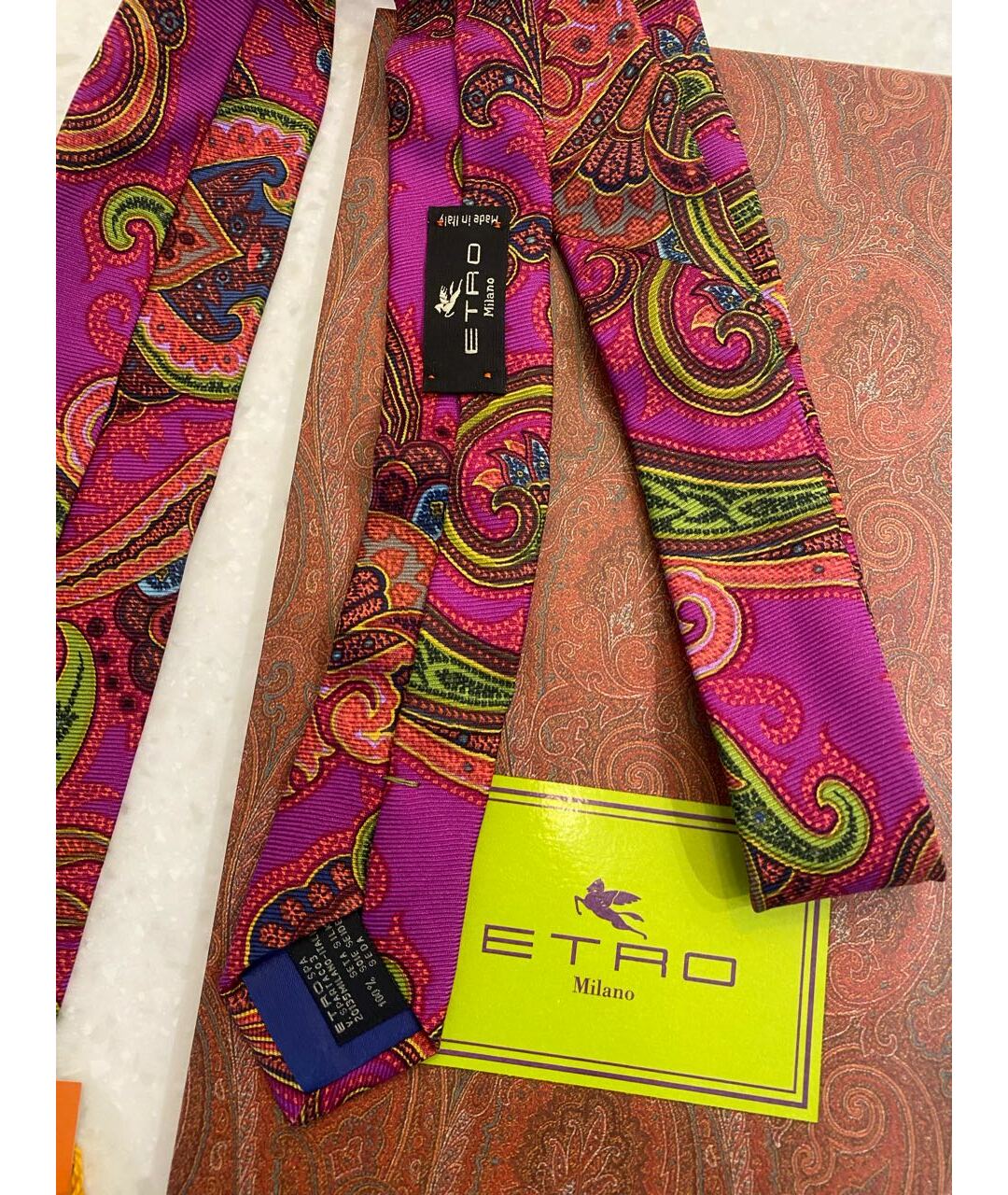 ETRO Мульти шелковый галстук, фото 3