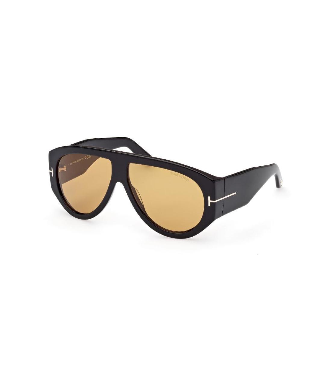 TOM FORD Черные пластиковые солнцезащитные очки, фото 1