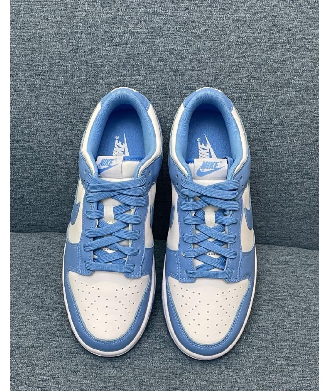 NIKE Голубые кожаные кеды, фото 8