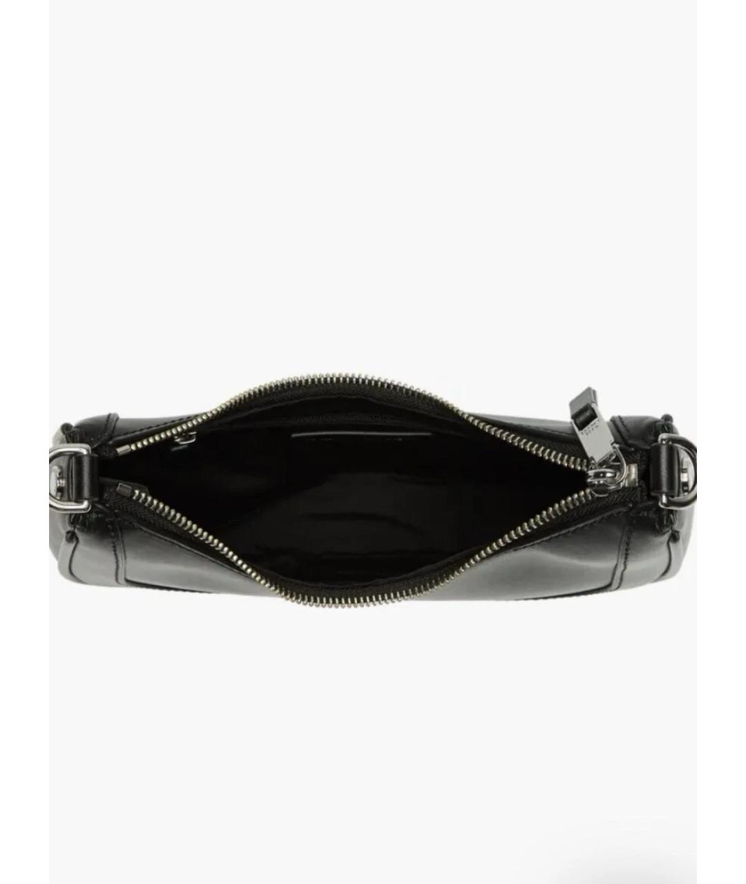 MARC JACOBS Черная кожаная сумка с короткими ручками, фото 4