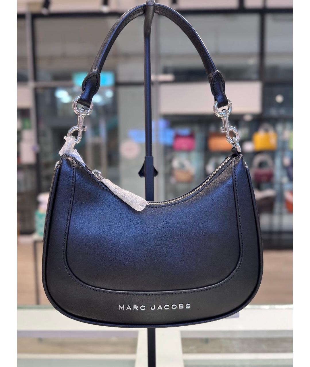 MARC JACOBS Черная кожаная сумка с короткими ручками, фото 7