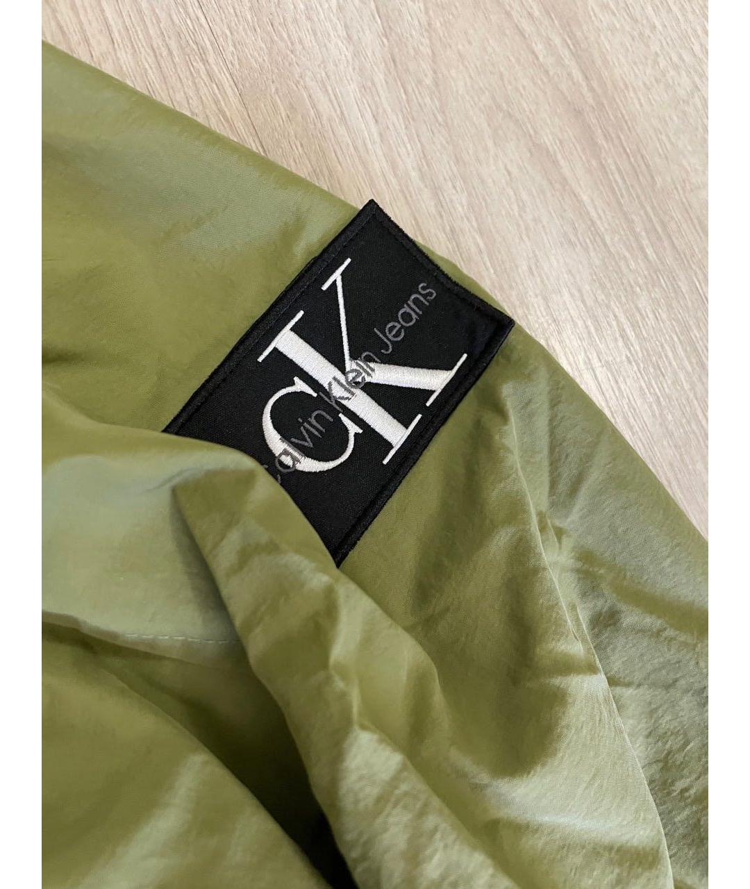 CALVIN KLEIN Хаки полиэстеровая куртка, фото 6