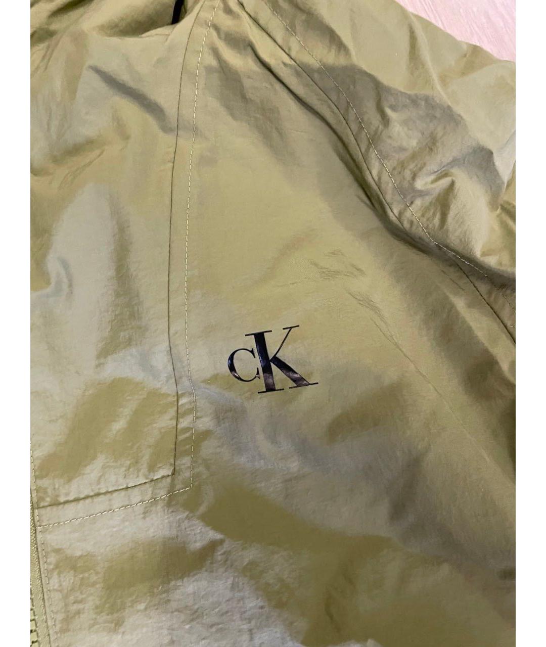 CALVIN KLEIN Хаки полиэстеровая куртка, фото 5