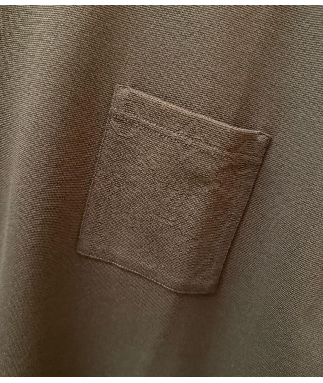 LOUIS VUITTON Коричневая футболка, фото 3