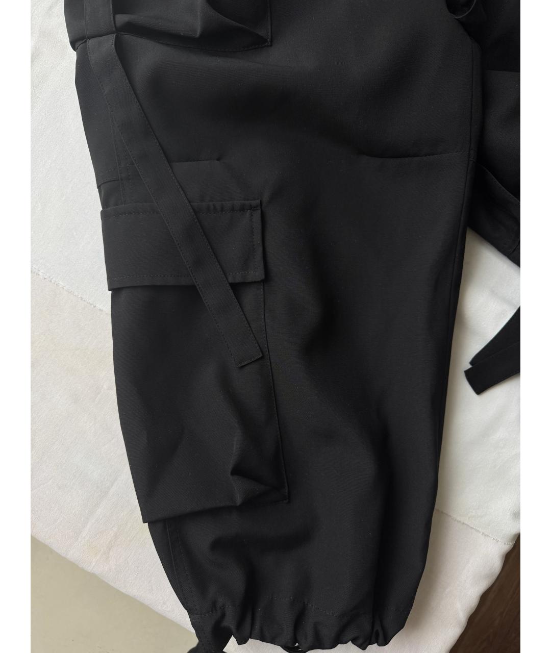 GIVENCHY Черные шерстяные повседневные брюки, фото 6