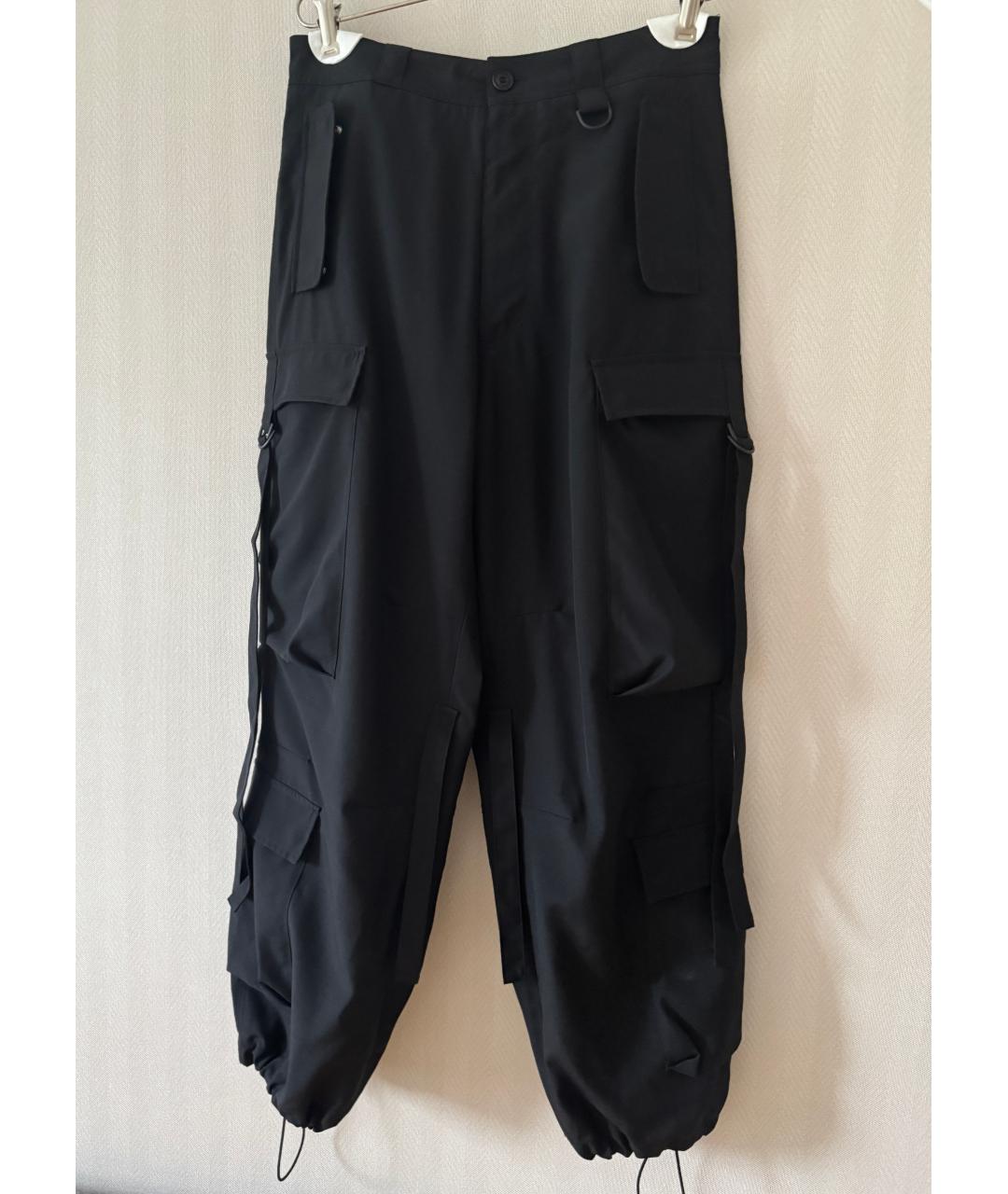 GIVENCHY Черные шерстяные повседневные брюки, фото 10