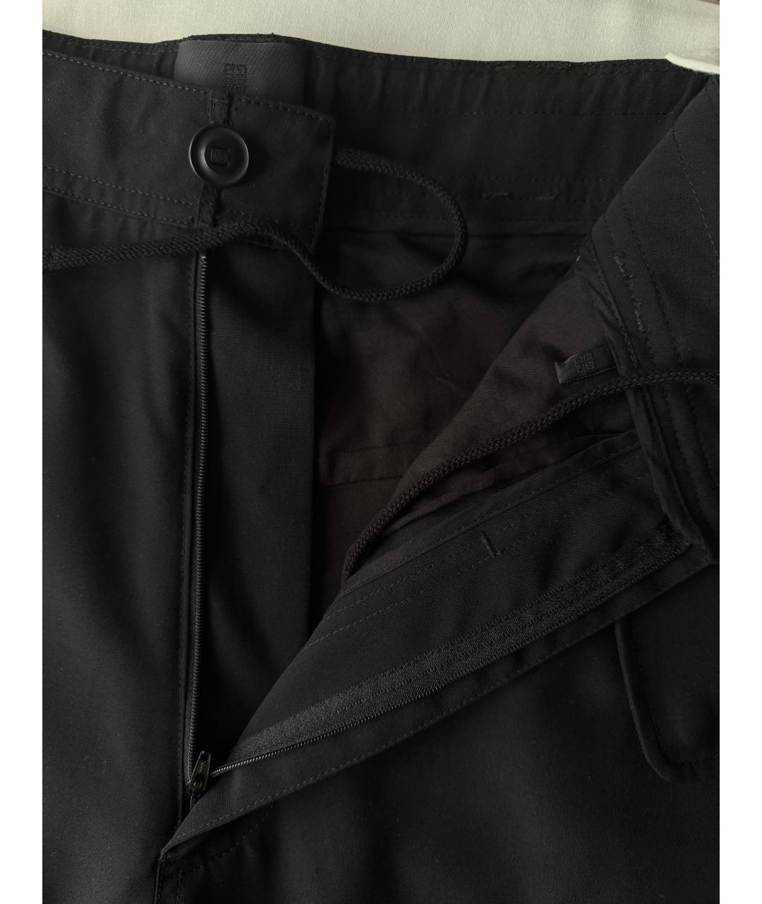 GIVENCHY Черные шерстяные повседневные брюки, фото 3