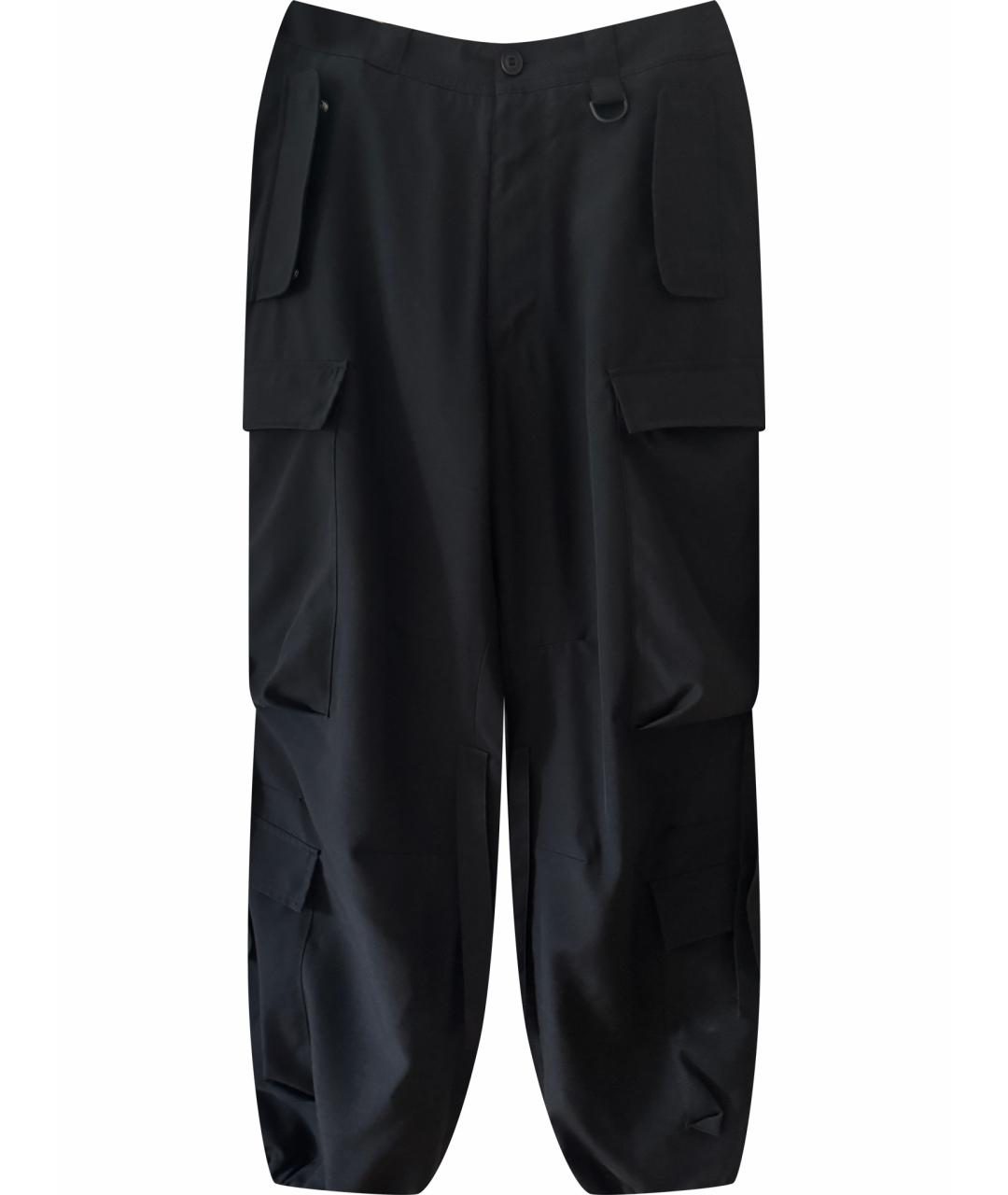 GIVENCHY Черные шерстяные повседневные брюки, фото 1