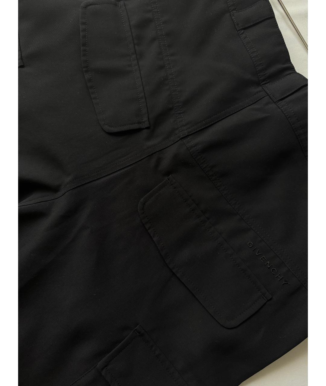 GIVENCHY Черные шерстяные повседневные брюки, фото 9