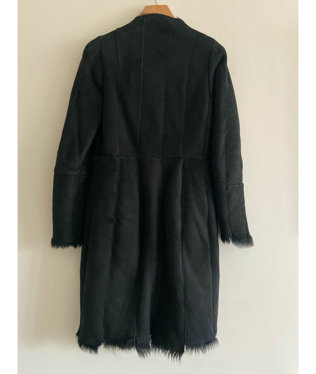 JIL SANDER Черная замшевая дубленка, фото 2