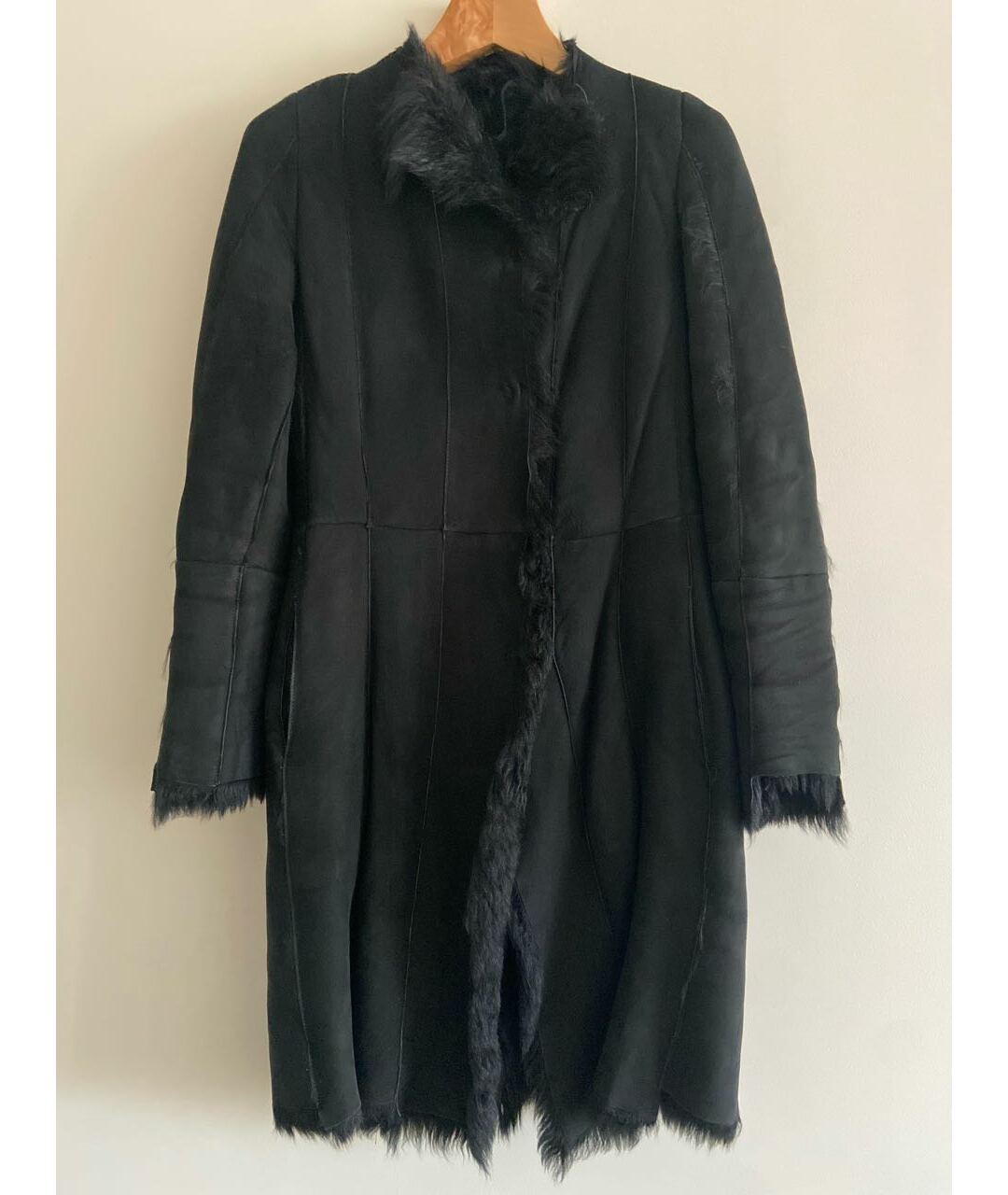 JIL SANDER Черная замшевая дубленка, фото 9