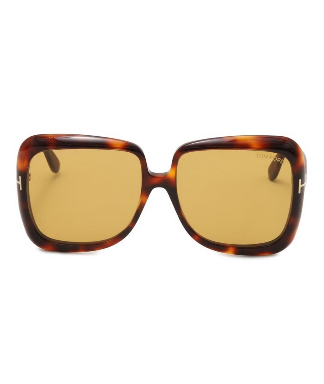 TOM FORD Желтые пластиковые солнцезащитные очки, фото 1
