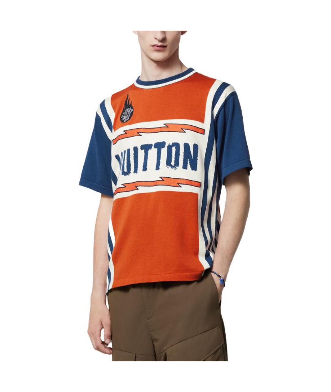 LOUIS VUITTON Мульти хлопковая футболка, фото 2