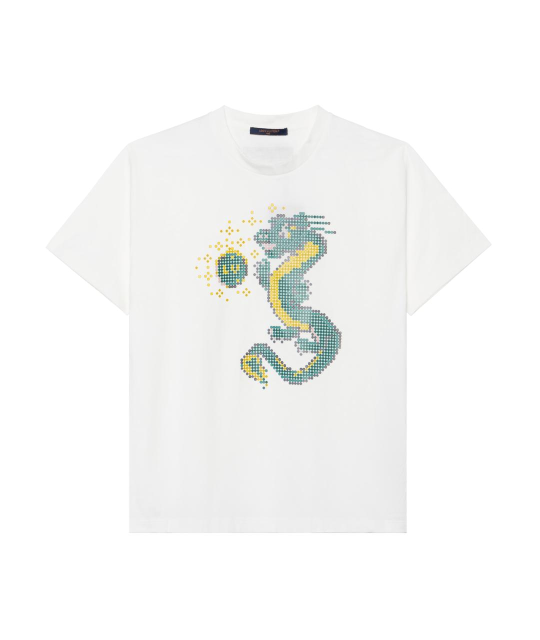 LOUIS VUITTON Белая хлопковая футболка, фото 1