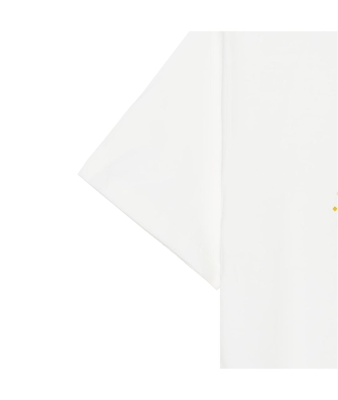 LOUIS VUITTON Белая хлопковая футболка, фото 4