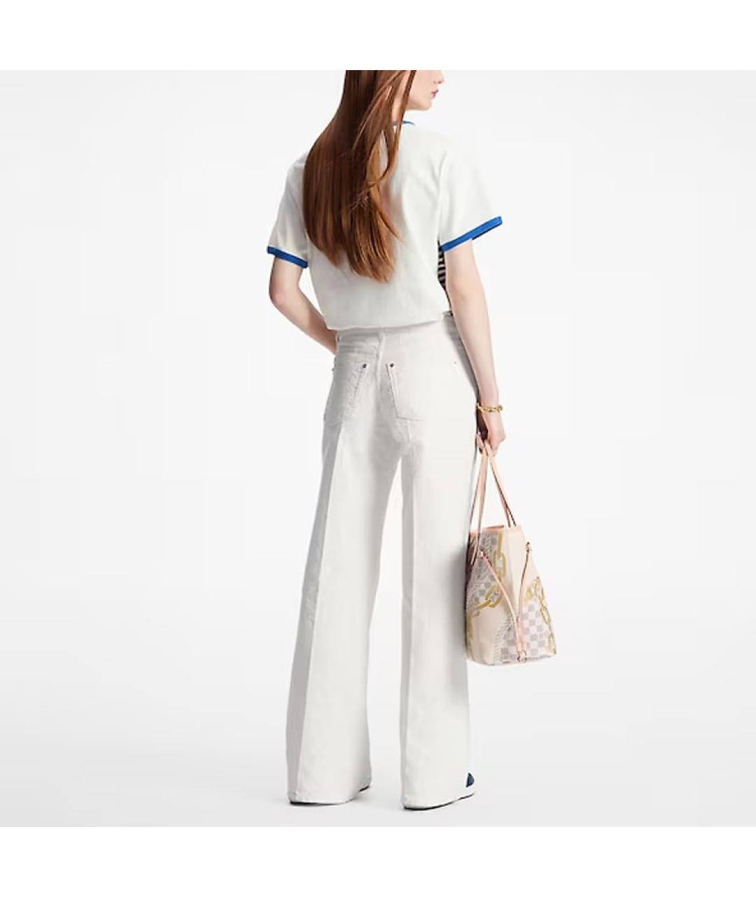 LOUIS VUITTON Белая хлопковая футболка, фото 4