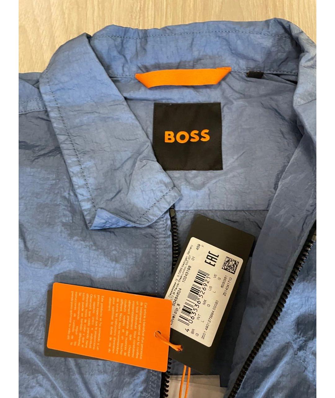 HUGO BOSS Синяя полиэстеровая куртка, фото 3