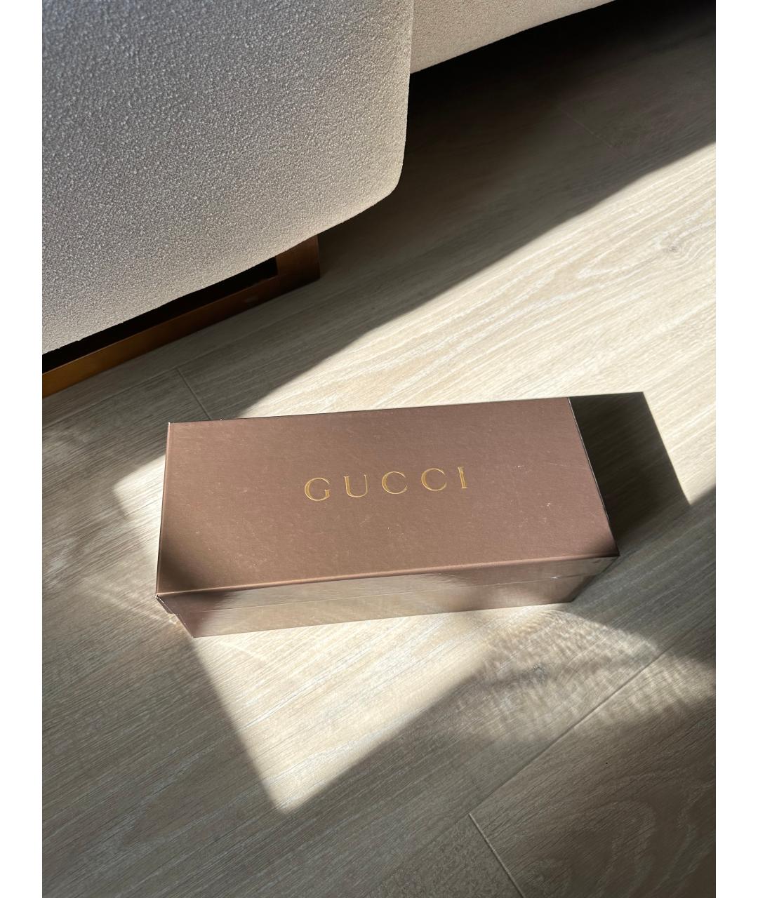 GUCCI Белые кожаные балетки, фото 9