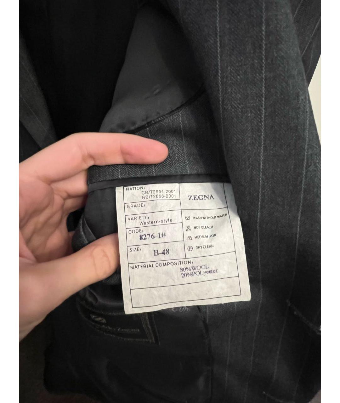 ERMENEGILDO ZEGNA XXX Серый классический костюм, фото 8
