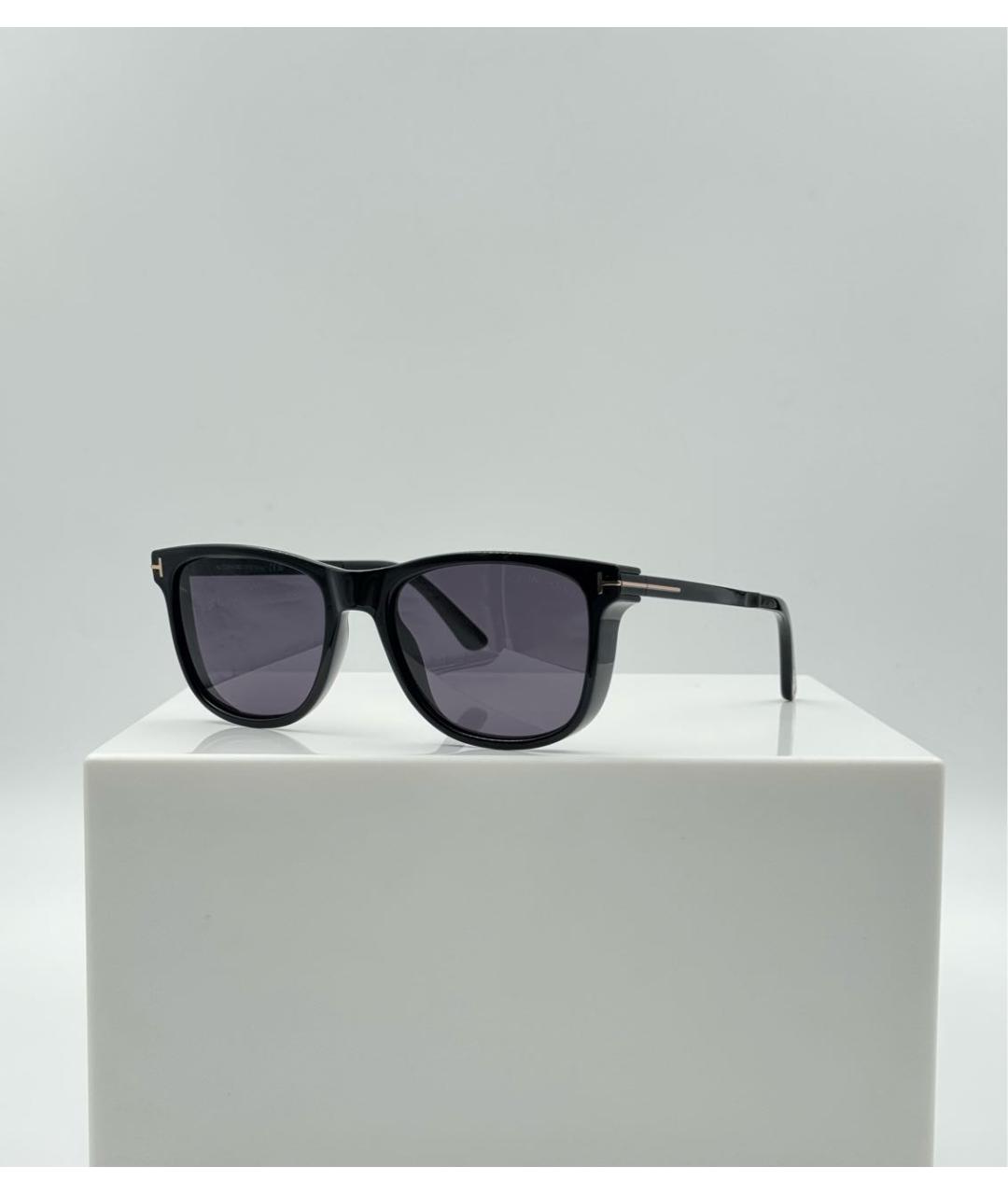 TOM FORD Черные пластиковые солнцезащитные очки, фото 4