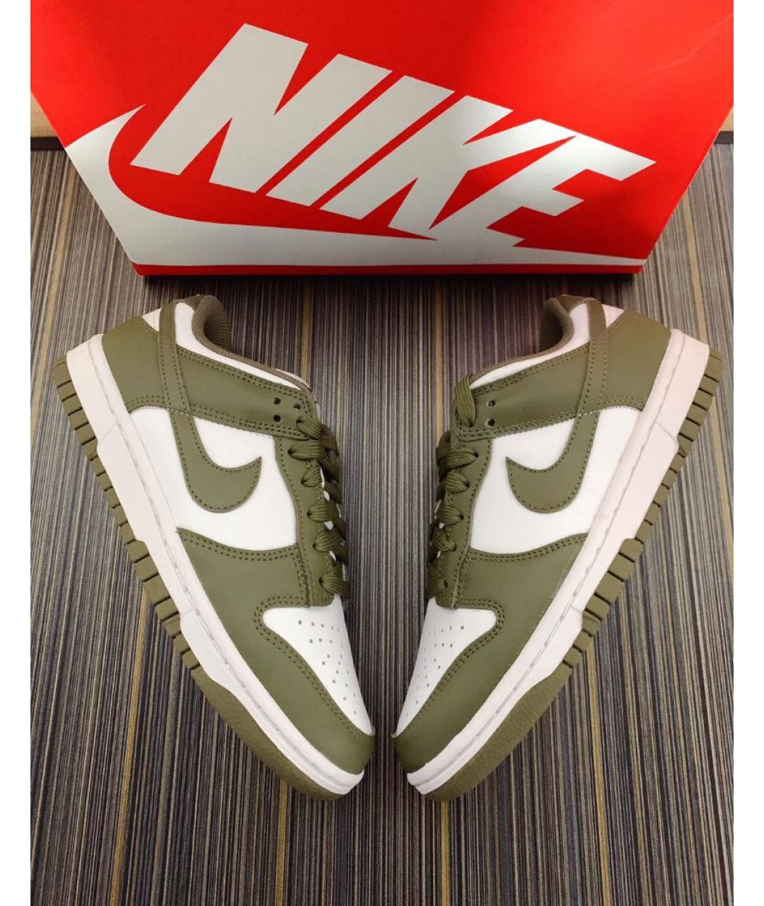 NIKE Зеленые кожаные кеды, фото 6