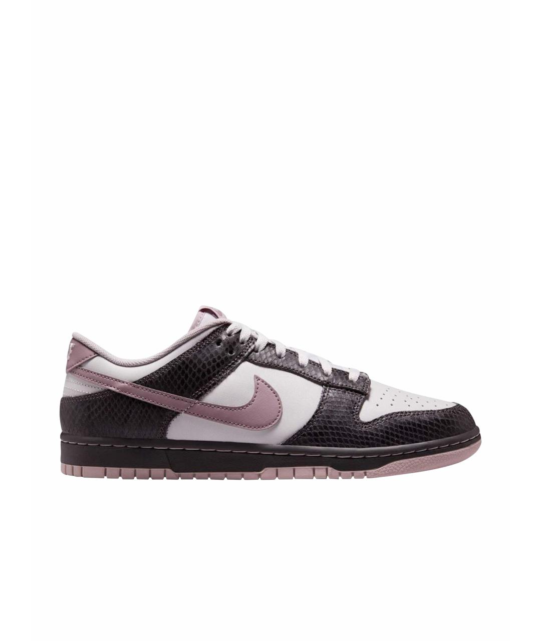 NIKE Фиолетовые кожаные низкие кроссовки / кеды, фото 1