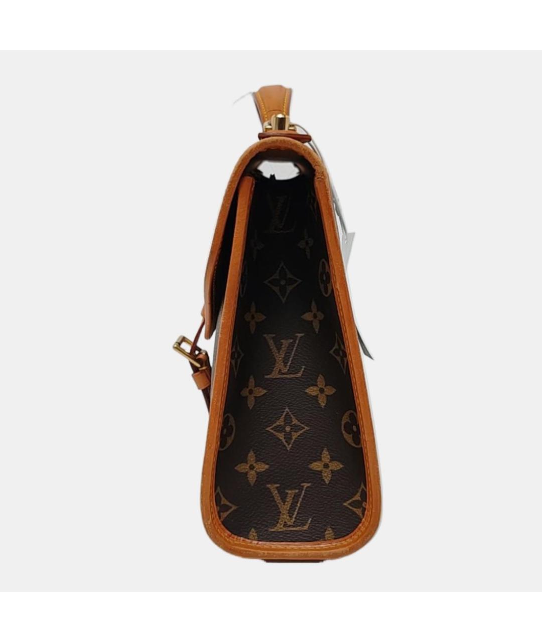 LOUIS VUITTON Коричневая сумка с короткими ручками, фото 2