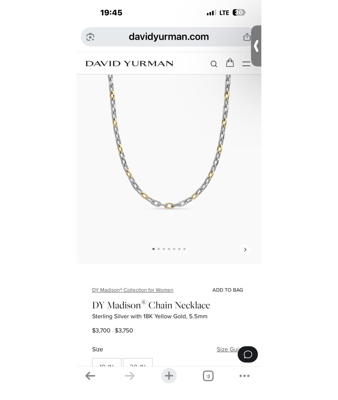 David Yurman Золотое колье из желтого золота, фото 7